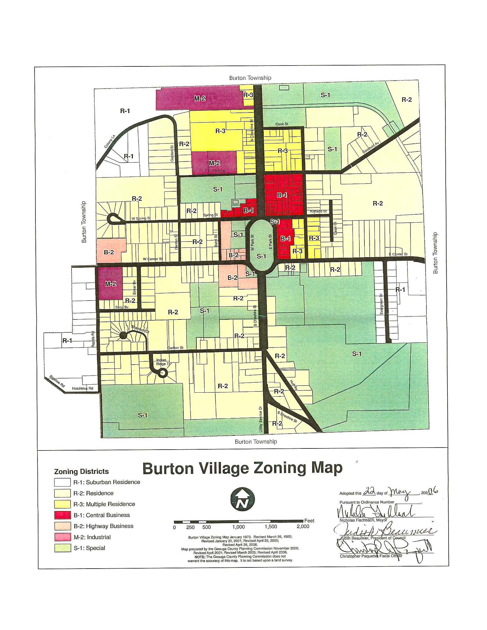 village of burton zoning map